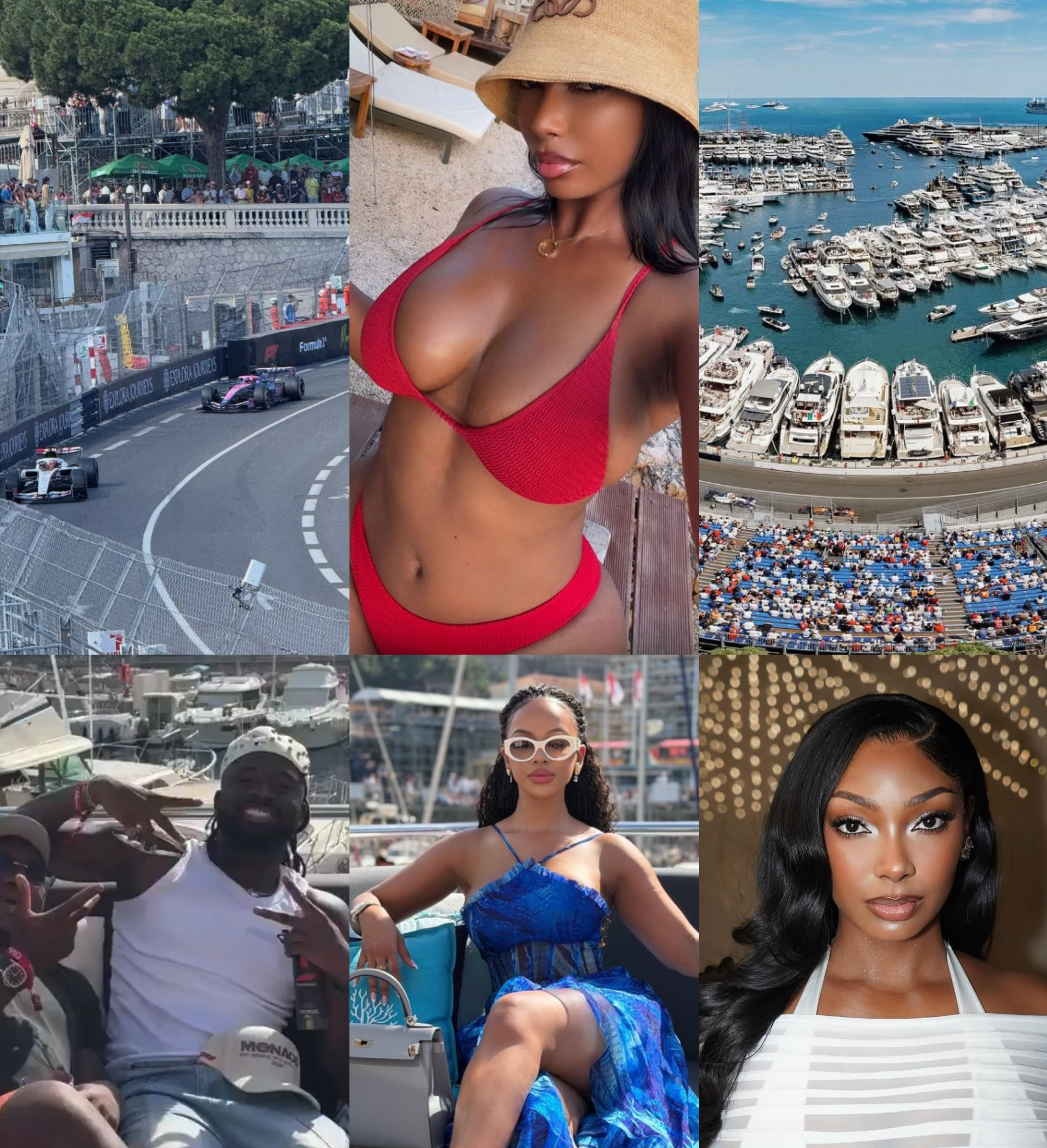 Sophia Egbueje Appearance At The Monaco F1 Grande Prix On Sunday