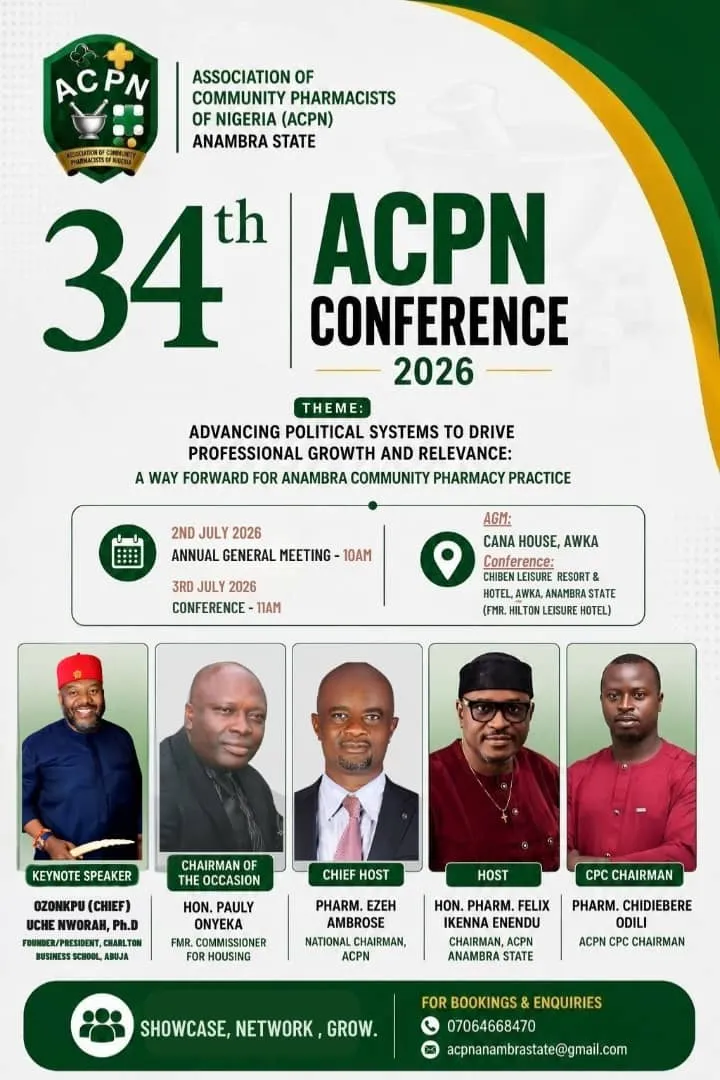 Pharmacists Advocate Greater Political Participation at ACPN Anambra Annual Conference