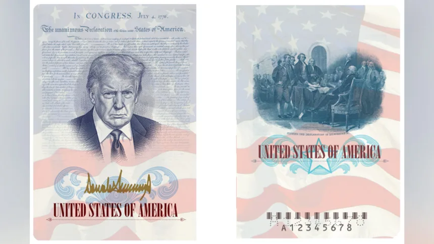 Trump Unveils Commemorative U.S. Passport Design for America's 250th Anniversary