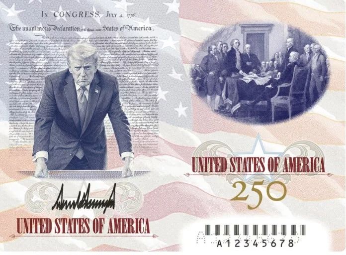 Trump Unveils Commemorative U.S. Passport Design for America's 250th Anniversary