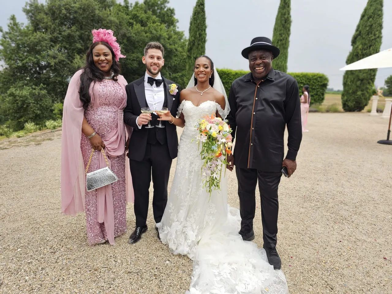 NDC Reps Candidate Wiper Attends Niece’s Wedding in France